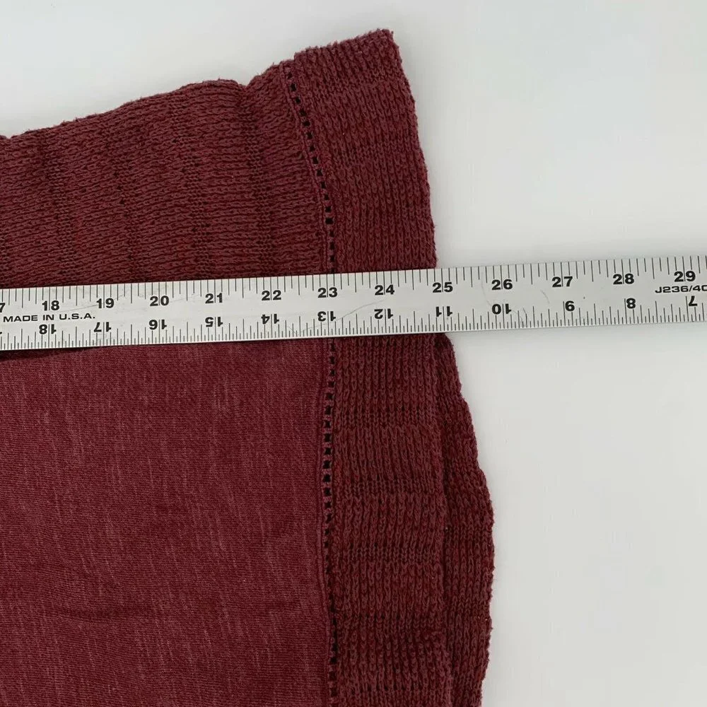 Lucky Brand Maroon Mock Turtle Neck Womans Sweater